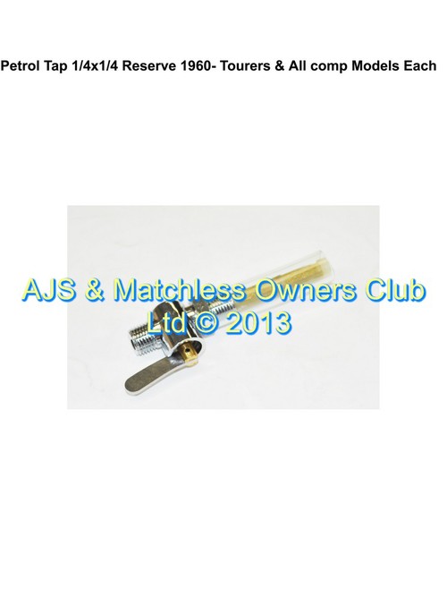 PETROL TAP 1/4 X 1/4 L/H RESERVE TAP 1963 ONWARDS TOURERS & ALL COMP MODELS