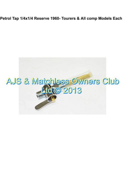 PETROL TAP 1/4 X 1/4 L/H RESERVE TAP TOURERS & ALL COMP MODELS