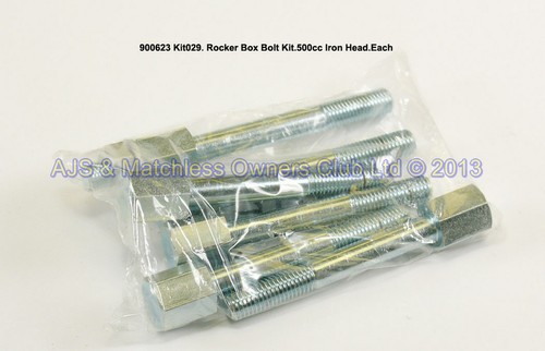 KIT029.ROCKER  BOX BOLT KIT 500CC IRON HEAD.