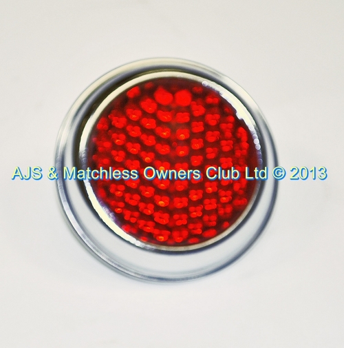 REAR REFLECTOR RED/CHROME