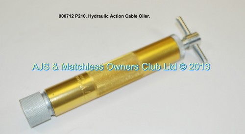 HYDRAULIC ACTION CABLE OILER.