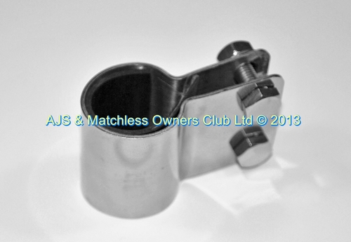 STAINLESS BADGE BAR CLIP. USE WITH BADGE 800109   900723 1 INCH  DIAMETER
