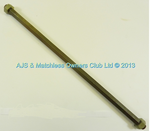14   FOOTREST ROD FOR SILVER ARROW  + HAWK   NUT PART NO. 000002