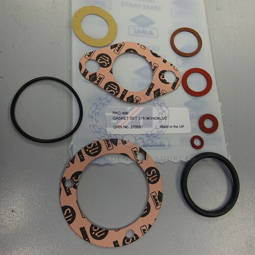 AMAL GASKET SET FOR 376 MONOBLOC CARBURETTOR ---  900027